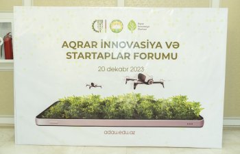 Gəncədə “Aqrar İnnovasiya və Startaplar” forumu keçirilib - FOTO