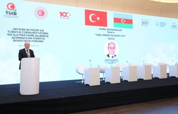 Azərbaycan-Türkiyə İnvestisiya Forumu çərçivəsində “Yaşıl enerji və smart city” mövzusunda panel keçirilib