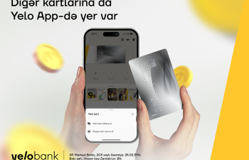 Yelo App-də digər bank kartlarına da yer var!