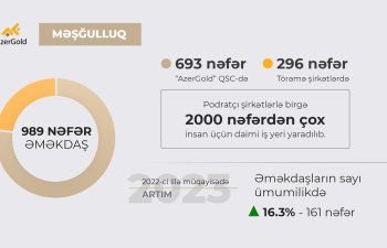 2023-cü ildə “AzerGold” QSC-nin məşğulluq göstəriciləri artıb