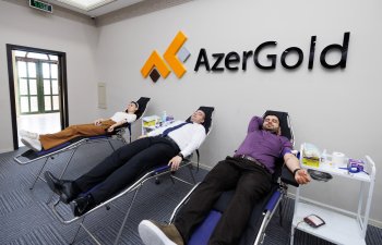 “AzerGold” QSC-də növbəti qanvermə aksiyası keçirilib