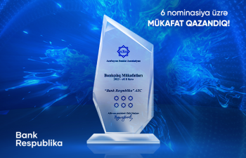 Bank Respublika 6 nominasiya üzrə mükafat qazandı