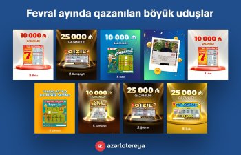 “Azərlotereya” fevralda 14 böyük uduş qazandırıb