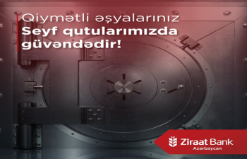 Ziraat Bank Azərbaycan seyf qutusu xidmətini göstərən filiallarının sayını artırıb