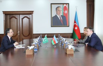 Vüqar Mustafayev Pakistanın ölkəmizdəki səfirini qəbul edib