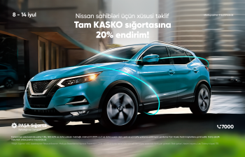 PAŞA Sığortadan “Nissan” sahibləri üçün Tam KASKO sığortası üzrə kampaniya!