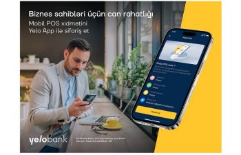 Filiala gəlmədən "Yelo Mobil POS" xidmətinə qoşulun!