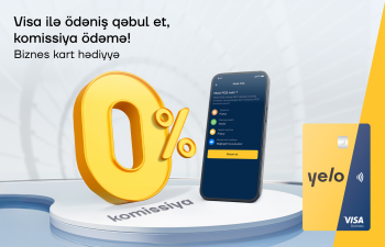 Yelo Mobil POS ilə Visa kartlarından ödənişlərinizi komissiyasız qəbul edin