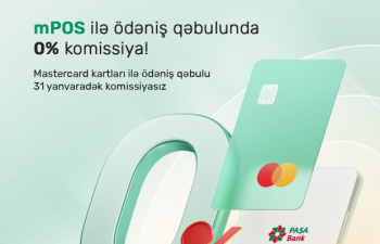 “PAŞA Bank”“mPOS” məhsuluna endirim kampaniyası elan edir