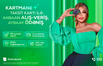 Rabitəbank-dan yenilik, taksit funksiyalı Kartmane kartı