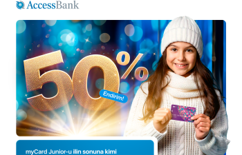 AccessBank-dan Yeni il münasibəti ilə myCard Junior kartlarına 50% endirim