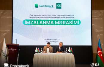 Özəl Sektorun İnkişafı üzrə İslam Korporasiyası Xətti ilə
Rabitəbank tərəfindən verilən ilk kreditin müqaviləsinin imzalanma mərasimi keçirilib
