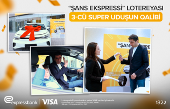 Expressbank müştərisinə elektrikli avtomobil verib!