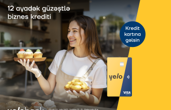 Biznesini böyütmək istəyənlərə Yelo Bank-dan sərfəli təklif!