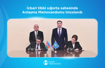 Qazaxıstanla icbari tibbi sığorta sahəsində Anlaşma Memorandumu imzalanıb