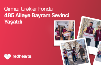 Qırmızı Ürəklər Fondu 485 ailəyə bayram sevinci yaşatdı