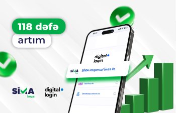“SİMA İmza” ilə “digital.login”ə girişlərin həcmi 118 dəfə artıb