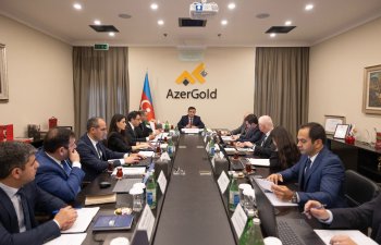 “AzerGold” QSC-də hasilatın pay bölgüsü haqqında Saziş üzrə Rəhbər komitənin növbəti iclası olub
