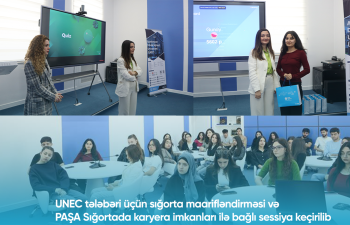 PAŞA Sığorta şirkəti Azərbaycan Dövlət İqtisad Universitetinin tələbələri üçün maarifləndirici sessiya keçirib