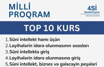 “Milli Proqram” çərçivəsində istifadəçilərin ən çox müraciət etdiyi 10 təlim