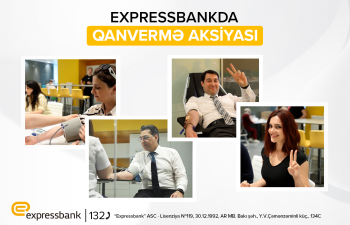 Expressbank-da qanvermə aksiyası keçirilib