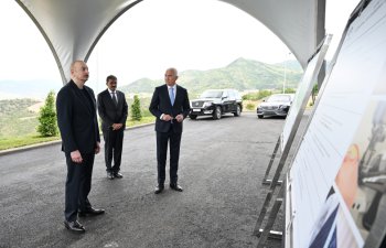 Prezident İlham Əliyev “LATIFA” Laçın tikiş fabrikinin açılışında iştirak edib