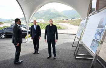 Prezident İlham Əliyev “PIRSHAGHI” ayaqqabı fabrikinin Laçın filialının açılışında iştirak edib