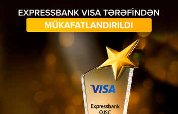 Expressbank VISA tərəfindən mükafatlandırıldı