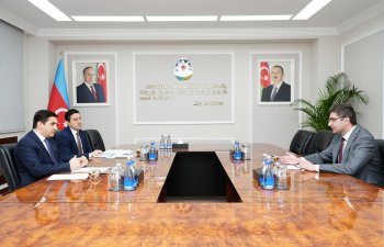 Nazir Fərid Əhmədov “Yüksəliş” müsabiqəsinin qalibləri ilə görüşüb