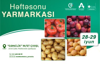 Bakıda “Kənddən Şəhərə” həftəsonu yarmarkası təşkil olunacaq