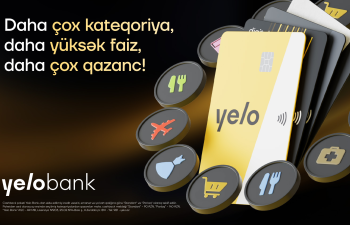 Yelo kartların cashback şərtləri yeniləndi - daha çox limit, daha yüksək cashback!