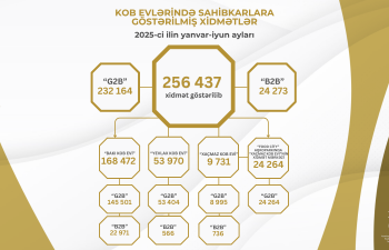Bu ilin I yarısında KOB evlərində sahibkarlara 260 minə yaxın xidmət göstərilib