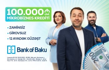 Sahibkarlara dəstək var: Bank of Baku-dan 100.000 AZN-dək mikrobiznes krediti!