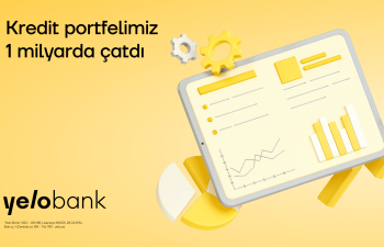 Yelo Bank-dan yeni rekord: kredit portfeli 1 milyard manata çatdı!