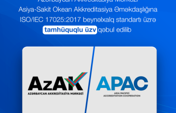 Azərbaycan Akkreditasiya Mərkəzi APAC-a tamhüquqlu üzv qəbul edilib