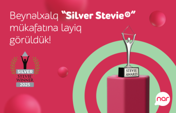 “Nar” nüfuzlu “Stevie” mükafatına layiq görüldü