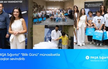 PAŞA Sığorta “Bilik Günü” münasibətilə aztəminatlı ailələrin uşaqlarını sevindirib
