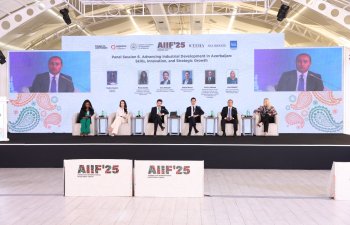 “Azərbaycanda sənayenin inkişafının sürətləndirilməsi: bacarıqlar, innovasiya və strateji artım” mövzusunda panel sessiya keçirilib