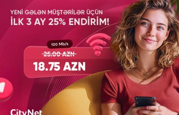 “CityNet”dən yeni abunəçilərə xüsusi endirim kampaniyası