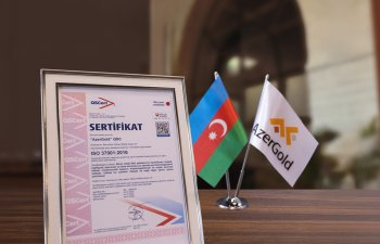 “AzerGold” QSC beynəlxalq standart üzrə daha bir sertifikat əldə edib