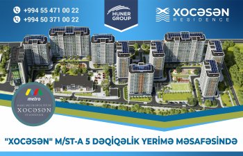 Huner Group-dan Bakıya dəyər qatan yeni layihə: Xocəsən Residence