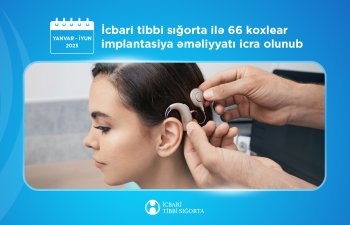 Koxlear implantasiya əməliyyatı zamanı implant və nitq prosessorunun xərclərini icbari tibbi sığorta qarşılayır