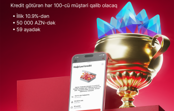 Birbank-dan onlayn nağd kredit alan hər 100-cü müştəriyə 100 bonus hədiyyə