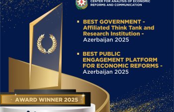 İİTKM Britaniyanın “International Finance Awards 2025” müsabiqəsində ən yaxşı beyin mərkəzi elan olundu
