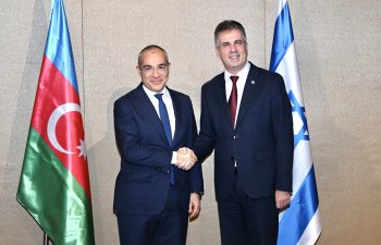 İsrailin energetika və infrastruktur naziri ilə görüş keçirilib