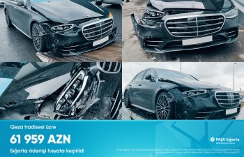 PAŞA Sığorta KASKO sığortalı müştərisinə iri həcmli ödəniş etdi