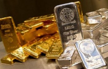 Qızıl və gümüşün qiyməti enib