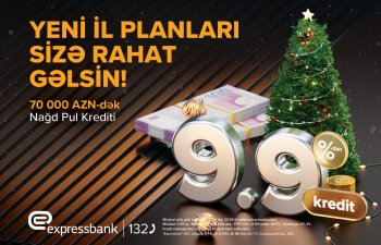İllik 9.9-dan başlayan faiz dərəcəsilə nağd pul krediti
