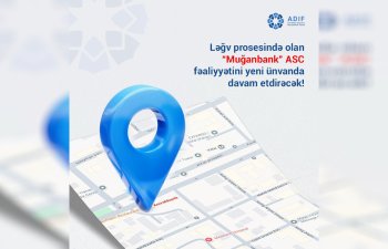 Ləğv prosesində olan “Muğanbank” ASC fəaliyyətini yeni ünvanda davam etdirəcək