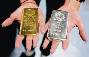 Qızıl ucuzlaşıb, gümüş bahalaşıb